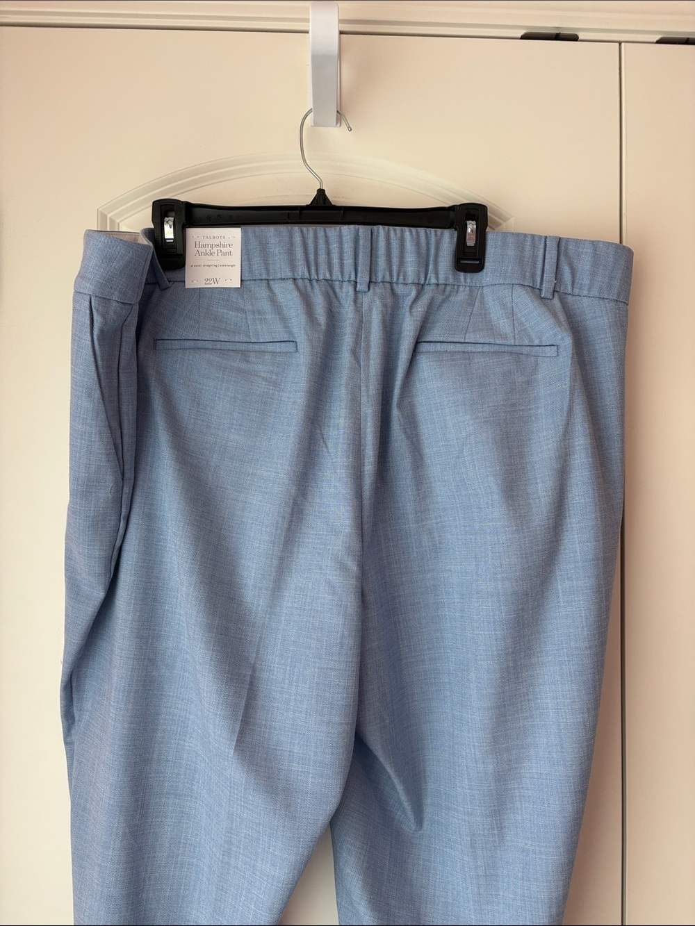 Talbots Light Blue Hampshire Ankle Pant - Picture 4 of 9